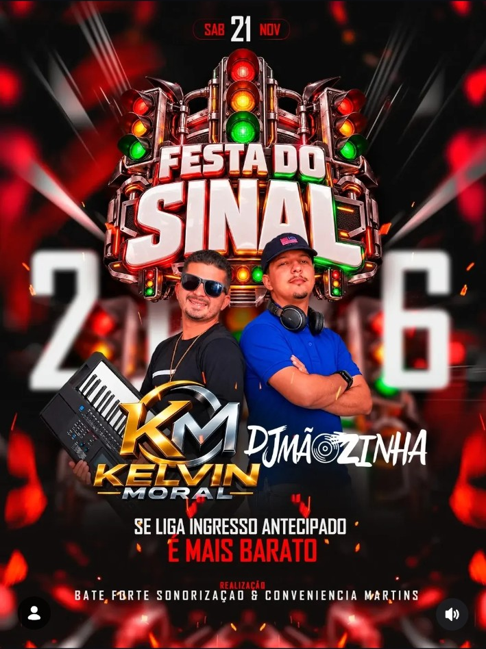 Flyer do evento Festa do Sinal 2026