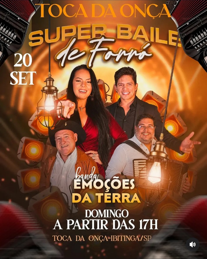 Flyer do Super Baile Forró