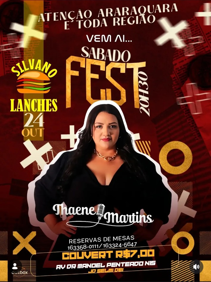 Arte promocional Thaene Martins Fest
